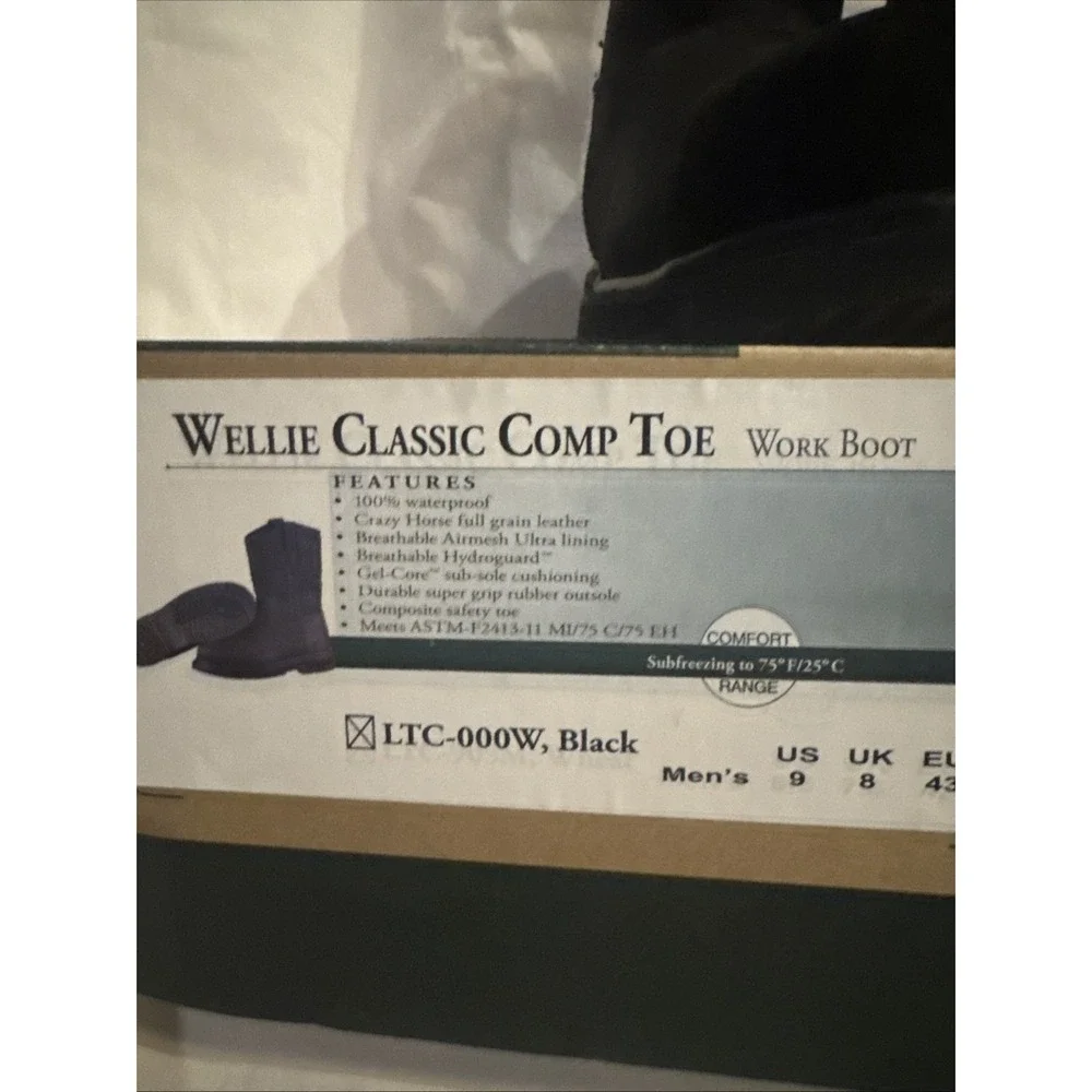 Original Muck Wellie Men Size 9M Classic Waterproof Brown Work &‎ Safety Boots